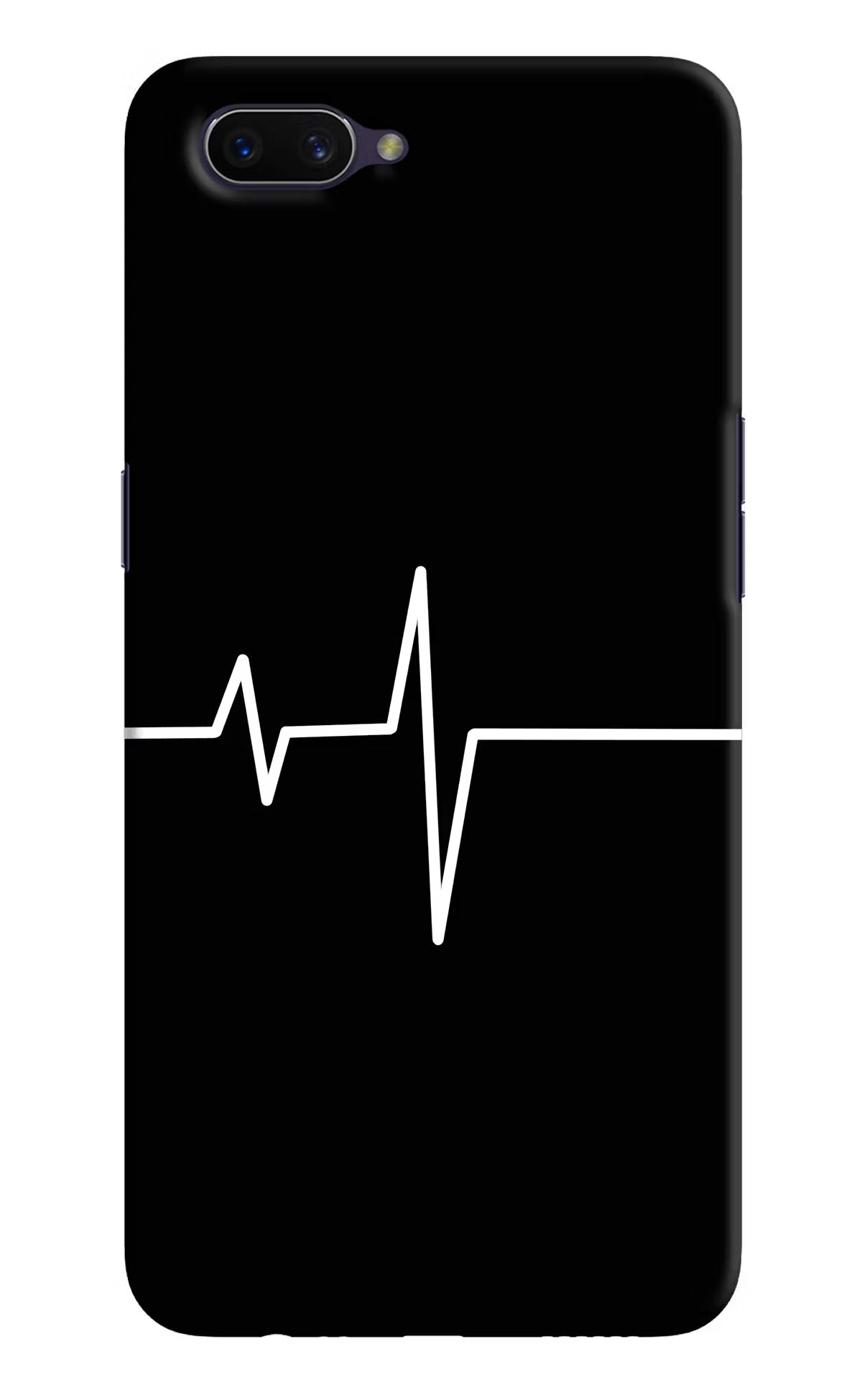 Heart Beats Oppo A3S Hard Case Back Cover by Casekaro