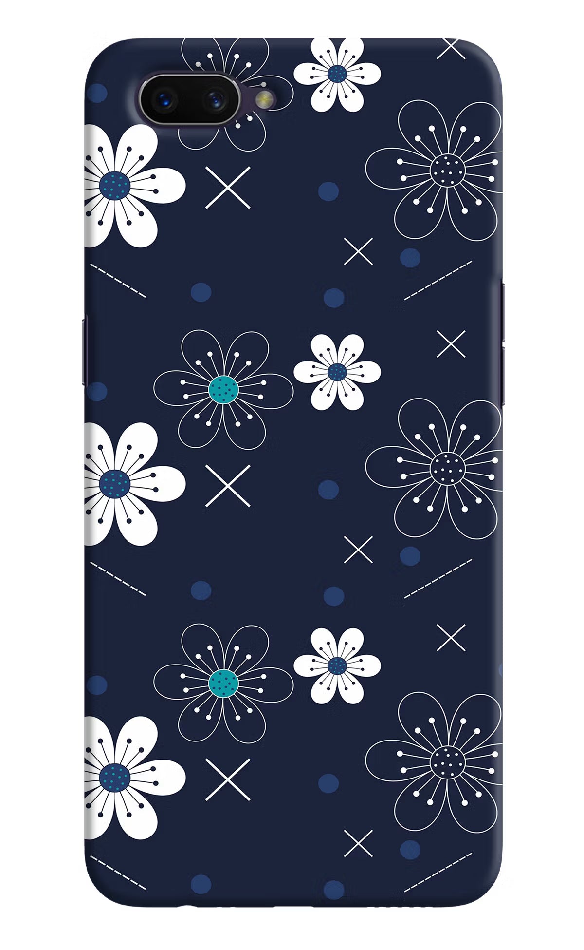 Flowers Oppo A3S Hard Case Back Cover by Casekaro