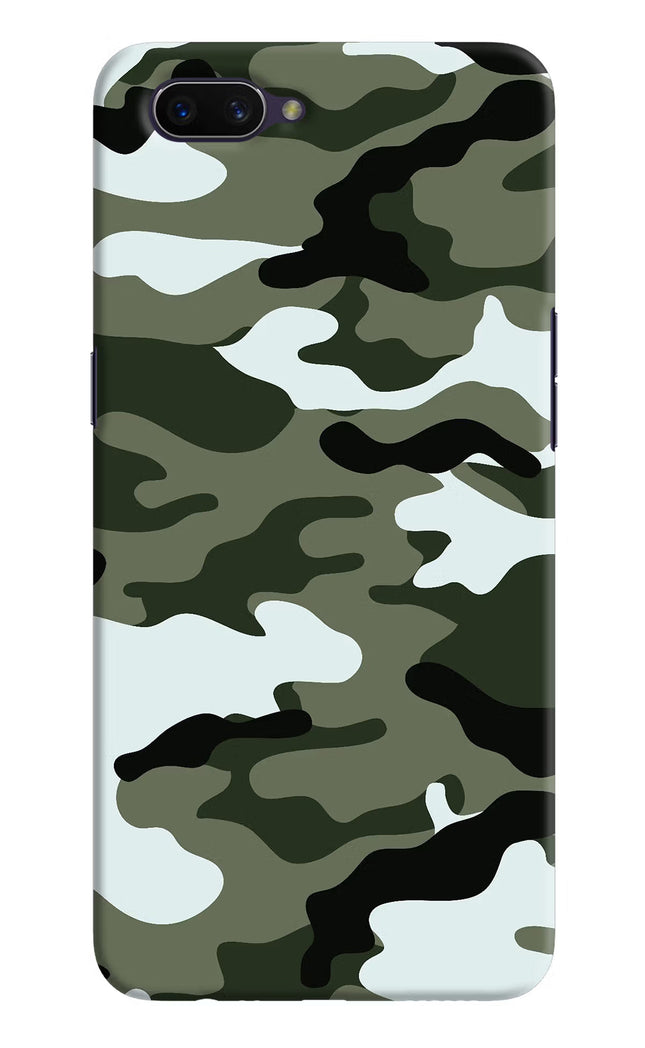 Camouflage Oppo A3S Hard Case Back Cover by Casekaro