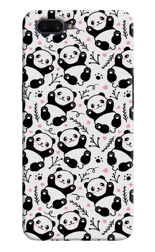 Cute Panda Oppo A3S Hard Case Back Cover by Casekaro