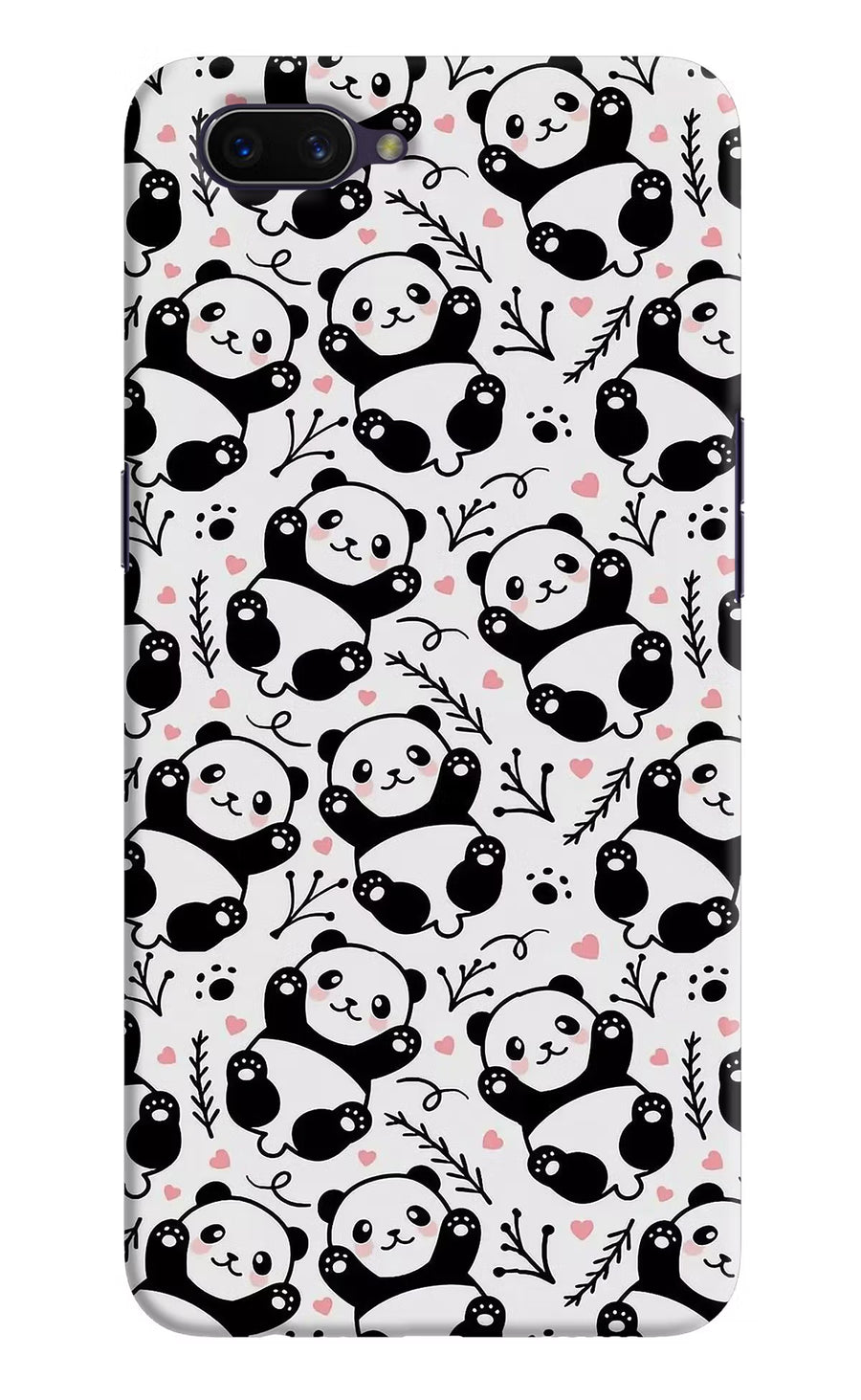 Cute Panda Oppo A3S Back Cover, Hard case