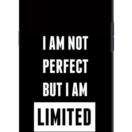 I Am Not Perfect But I Am Limited Edition Oppo A3S Hard Case Back Cover by Casekaro