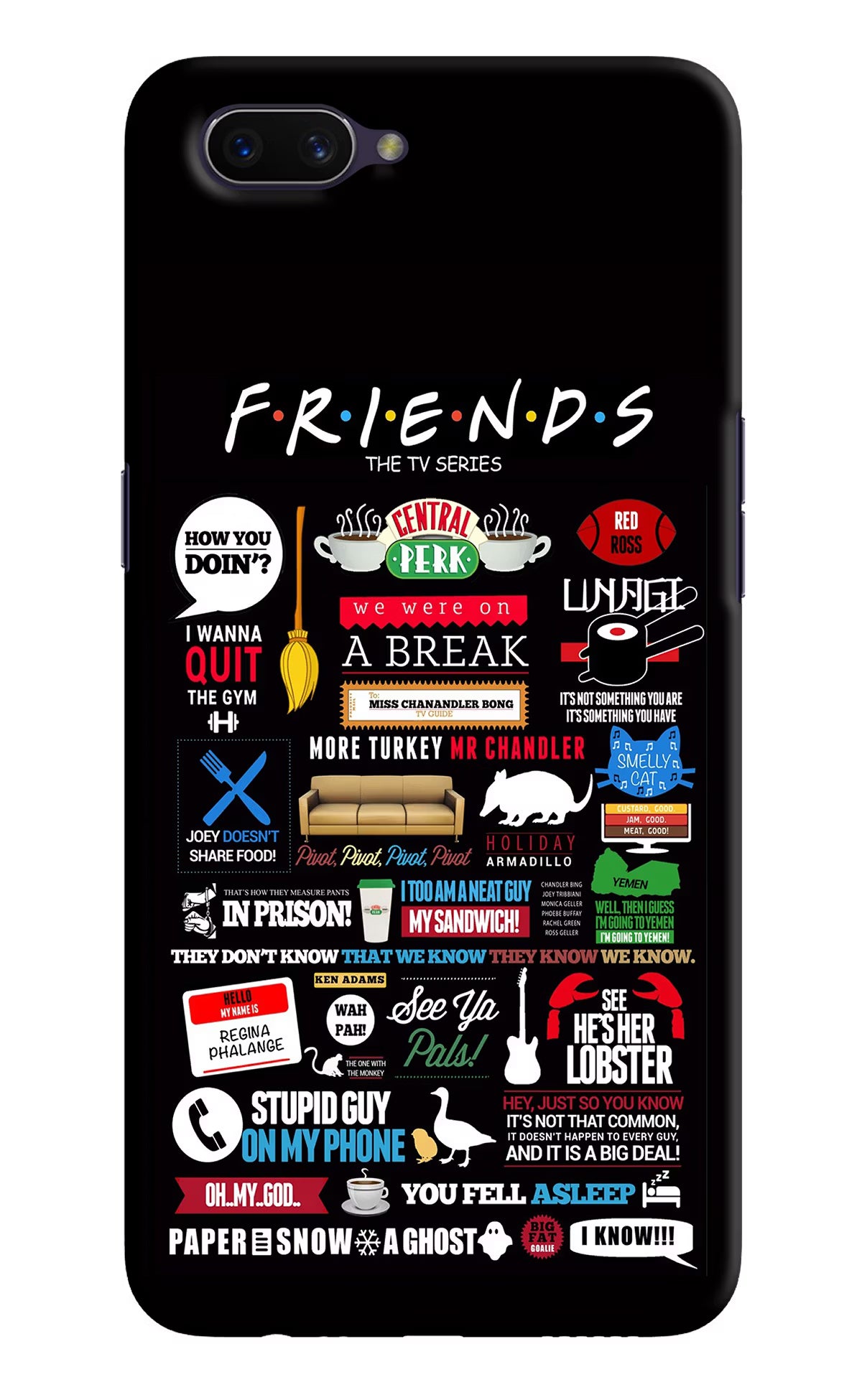 FRIENDS Oppo A3S Hard Case Back Cover by Casekaro