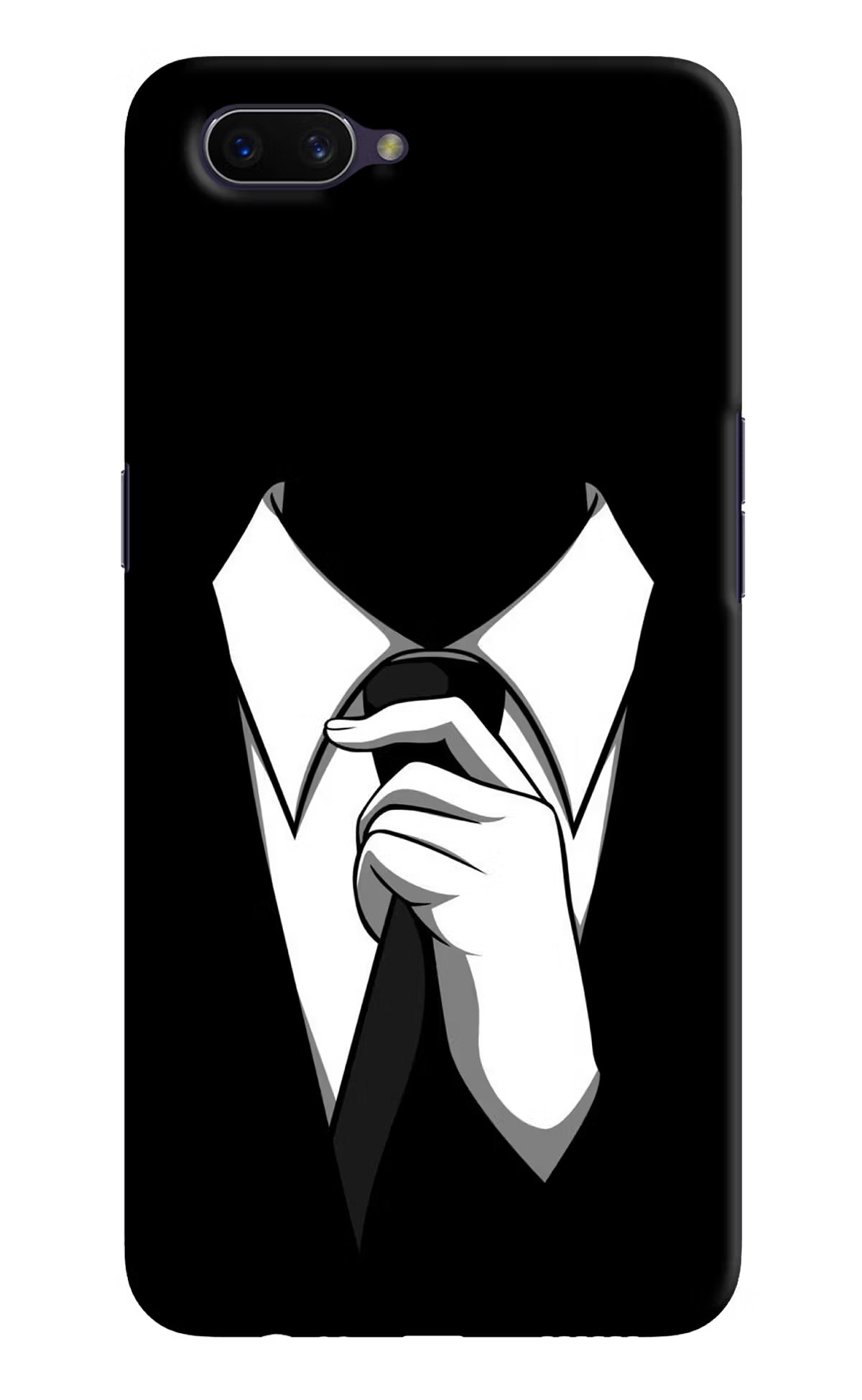 Black Tie Oppo A3S Hard Case Back Cover by Casekaro