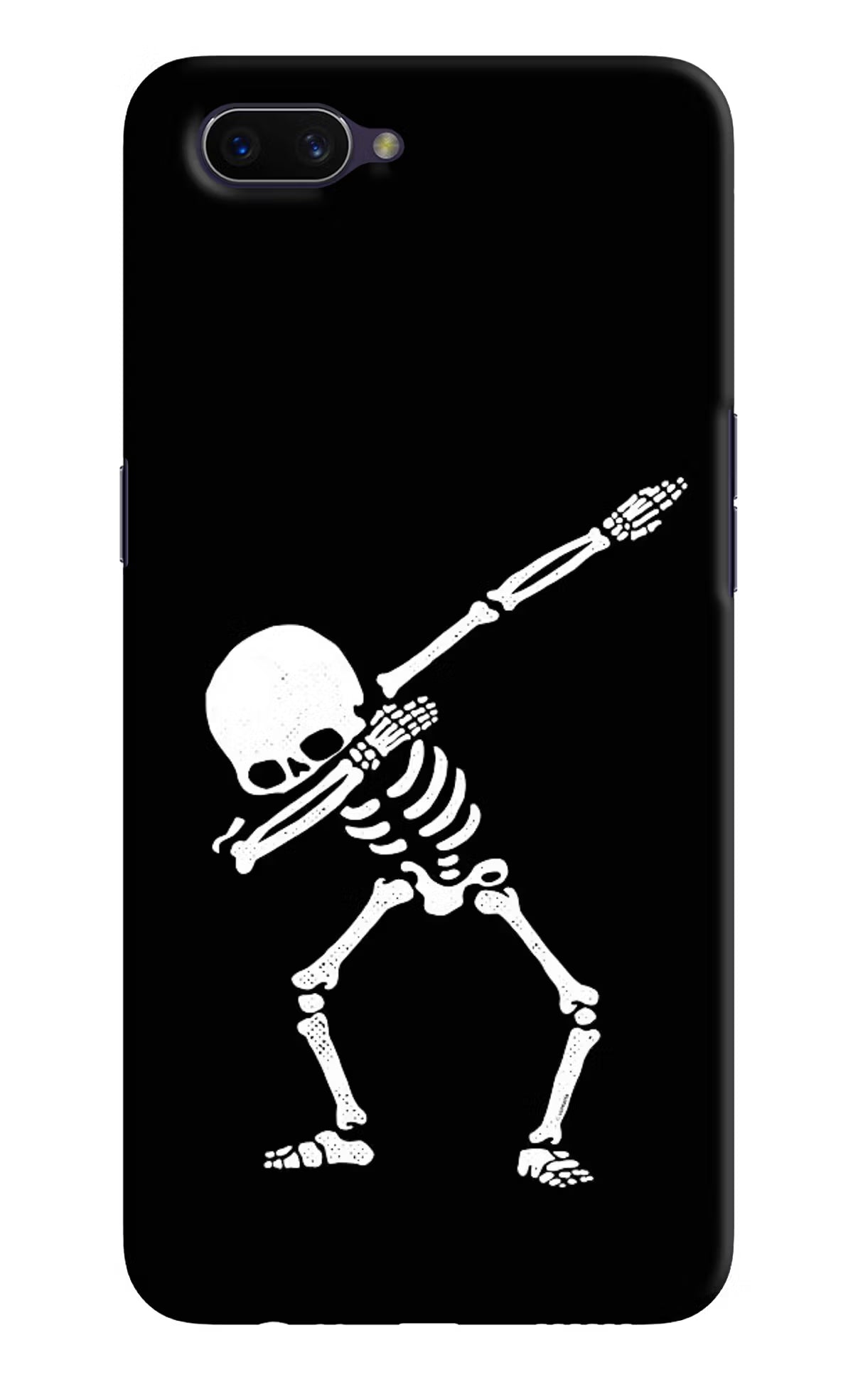 Dabbing Skeleton Art Oppo A3S Hard Case Back Cover by Casekaro