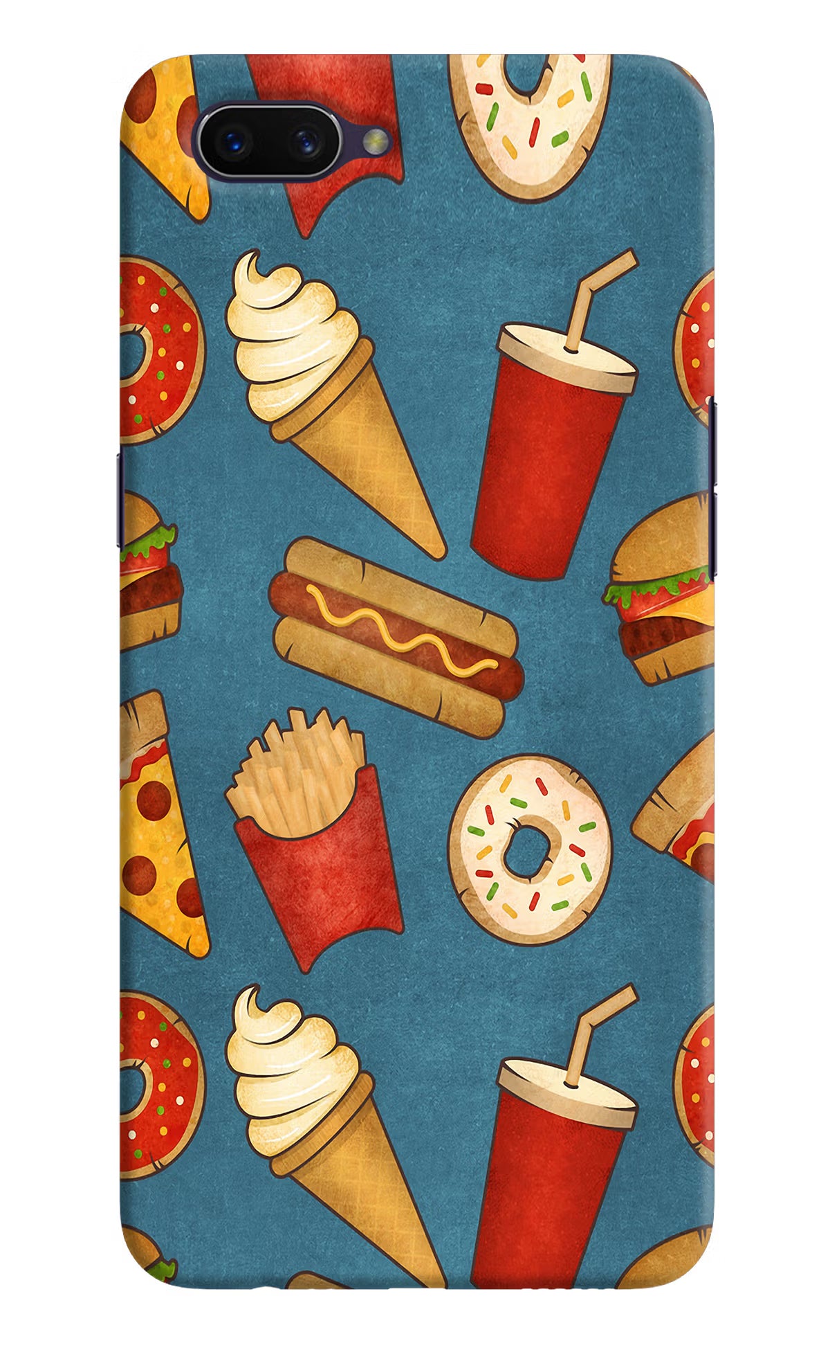 Foodie Oppo A3S Hard Case Back Cover by Casekaro