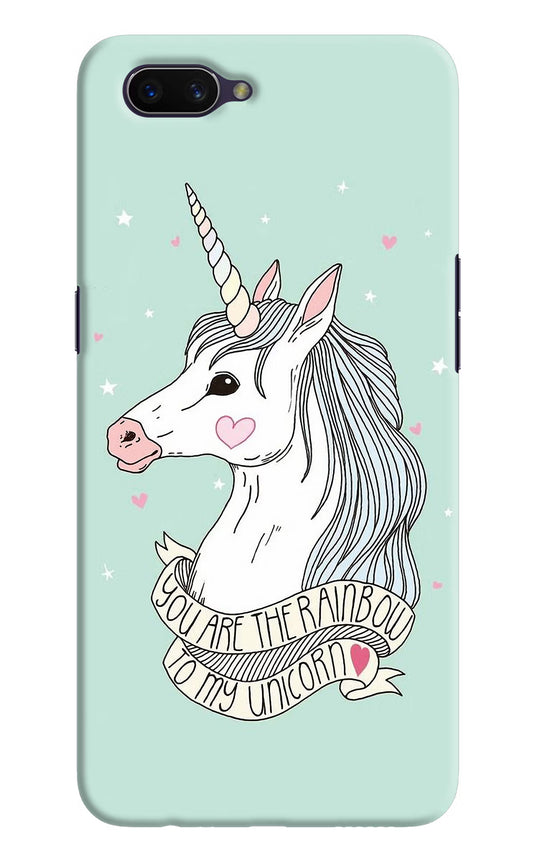 Unicorn Wallpaper Oppo A3S Hard Case Back Cover by Casekaro