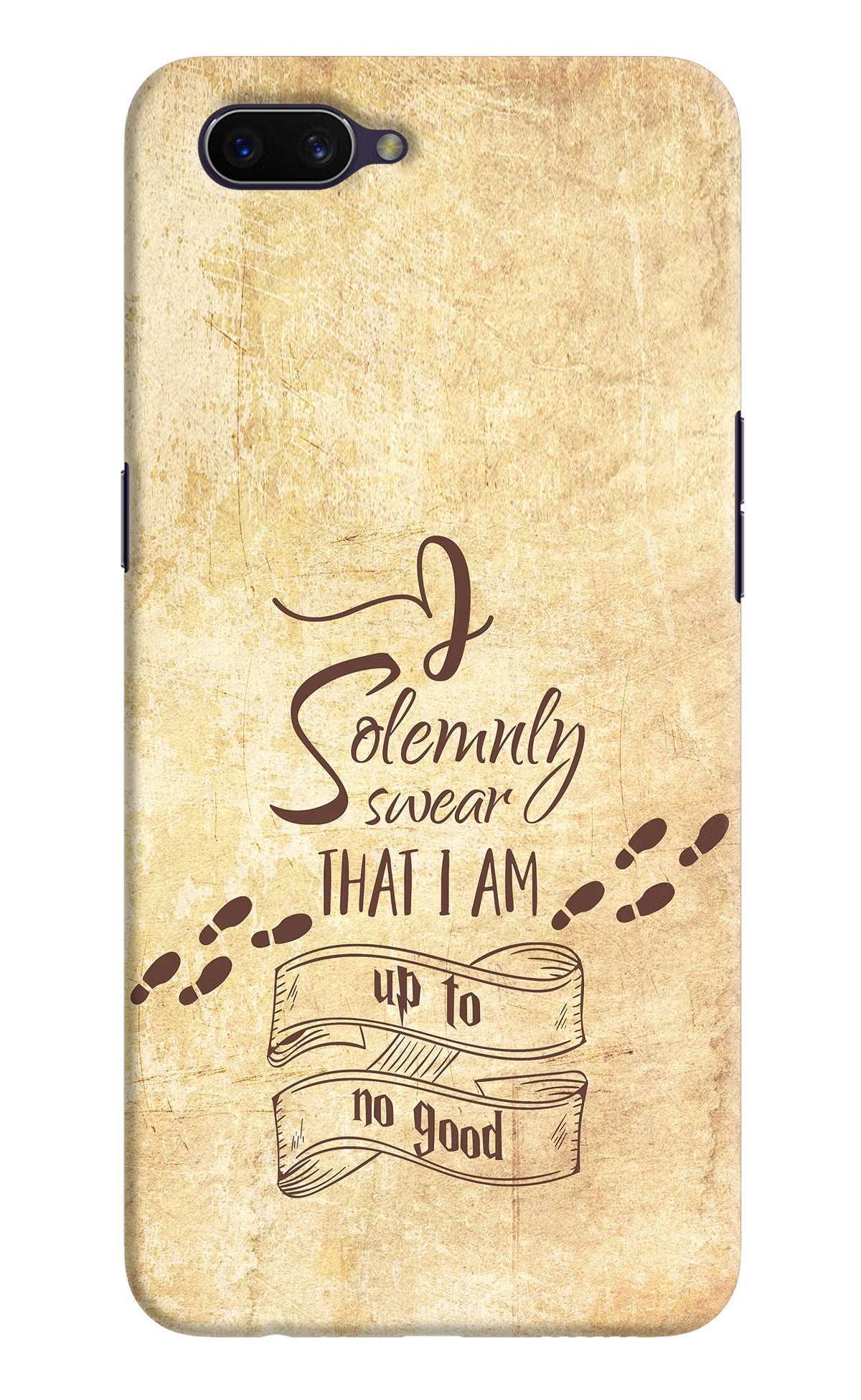 I Solemnly swear that i up to no good Oppo A3S Hard Case Back Cover by Casekaro