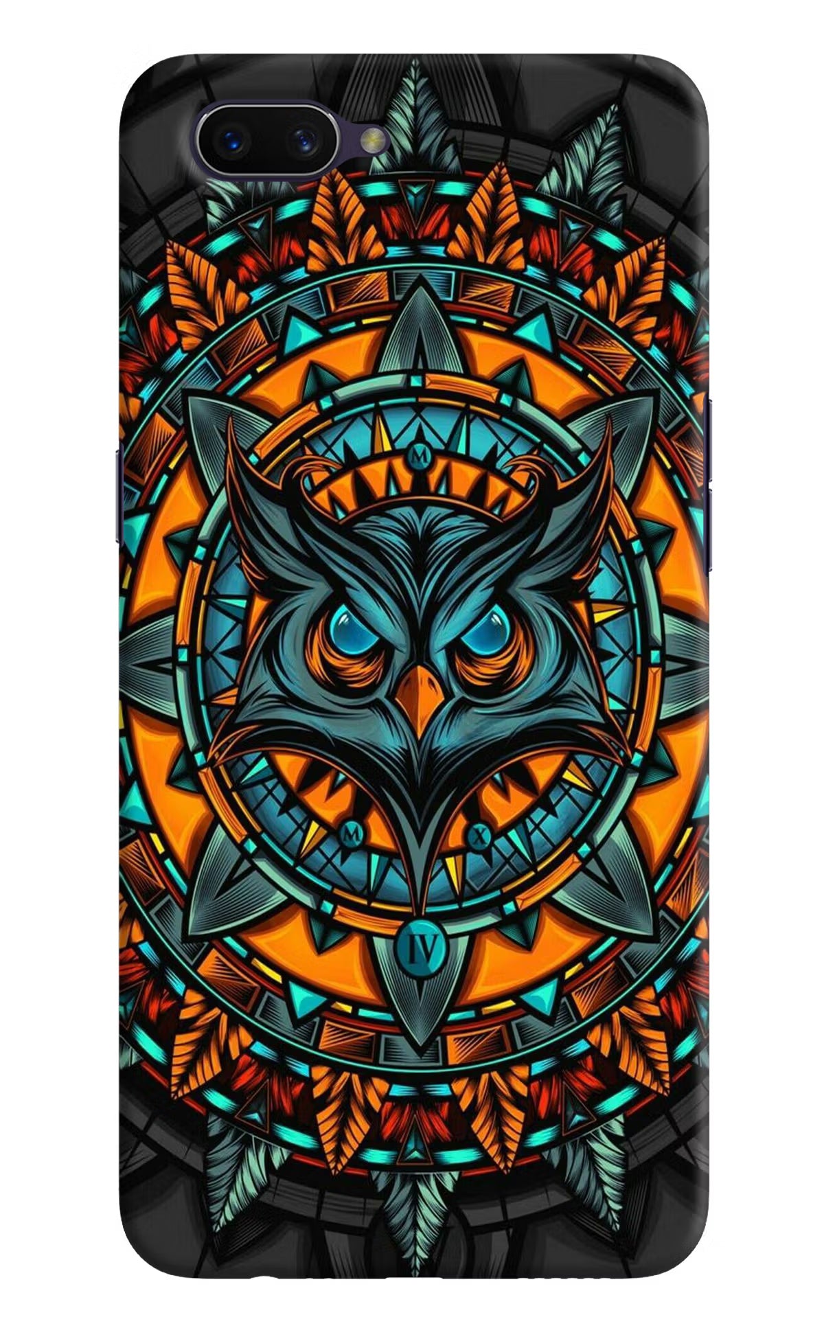 Angry Owl Art Oppo A3S Hard Case Back Cover by Casekaro