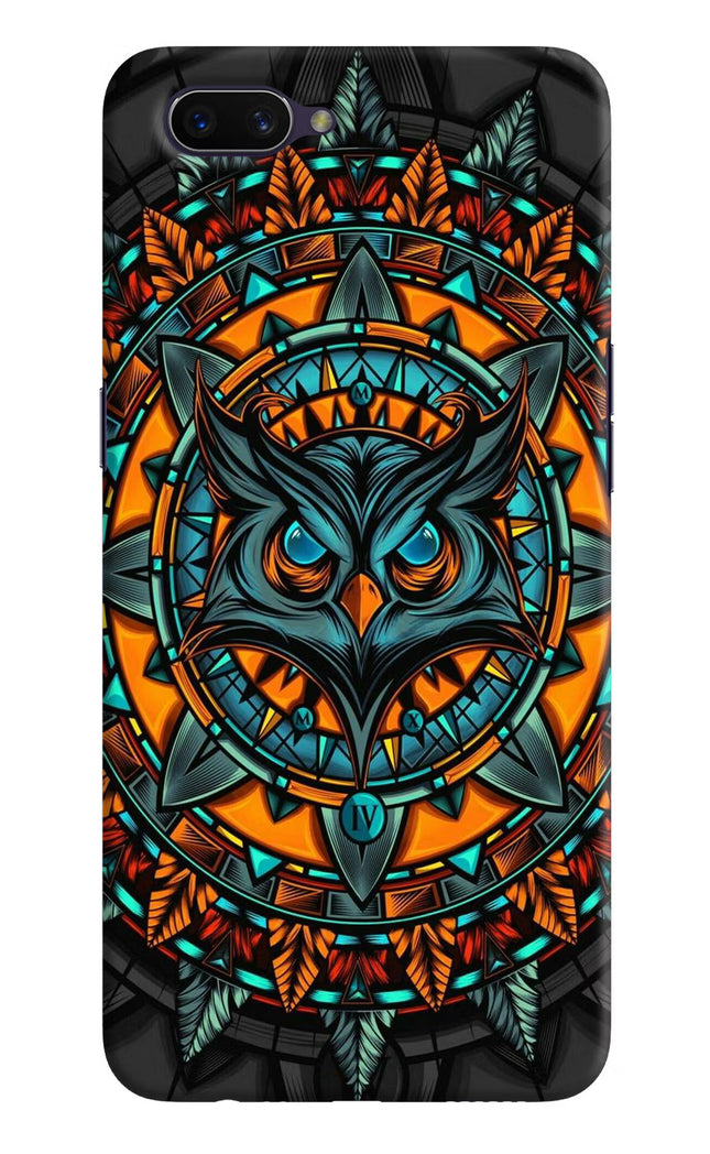 Angry Owl Art Oppo A3S Hard Case Back Cover by Casekaro