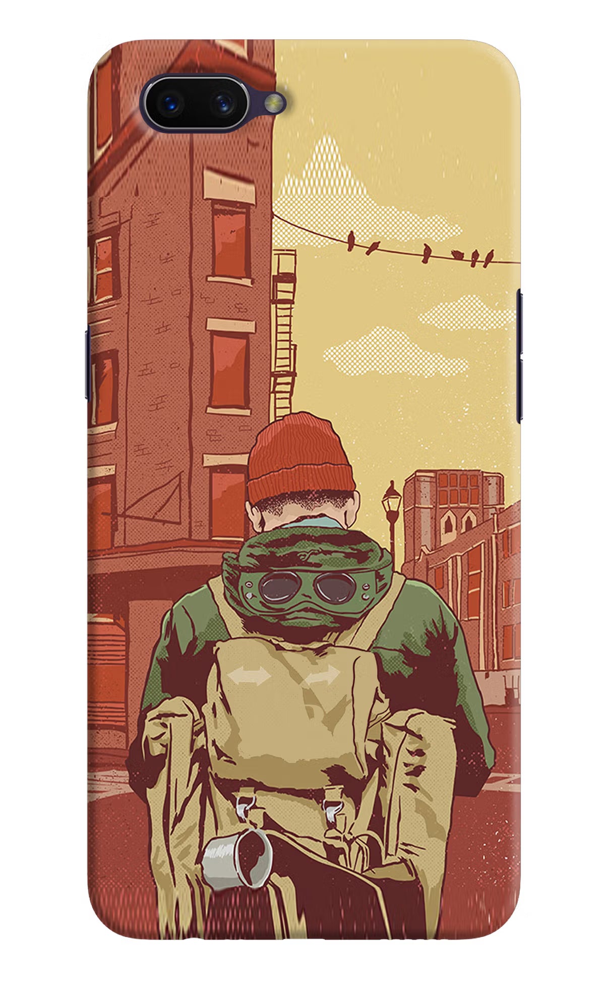 Adventurous Oppo A3S Hard Case Back Cover by Casekaro