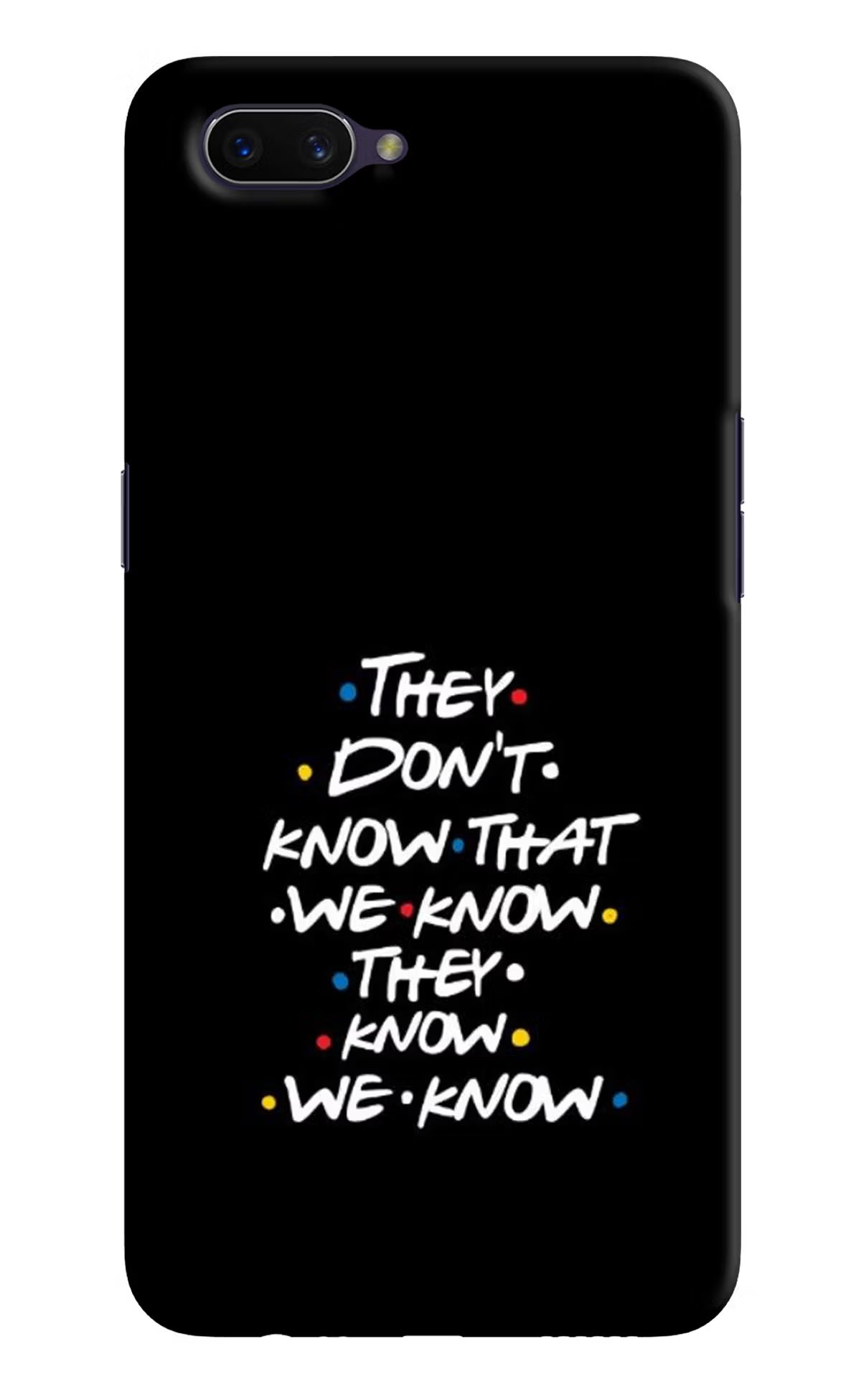 FRIENDS Dialogue Oppo A3S Hard Case Back Cover by Casekaro