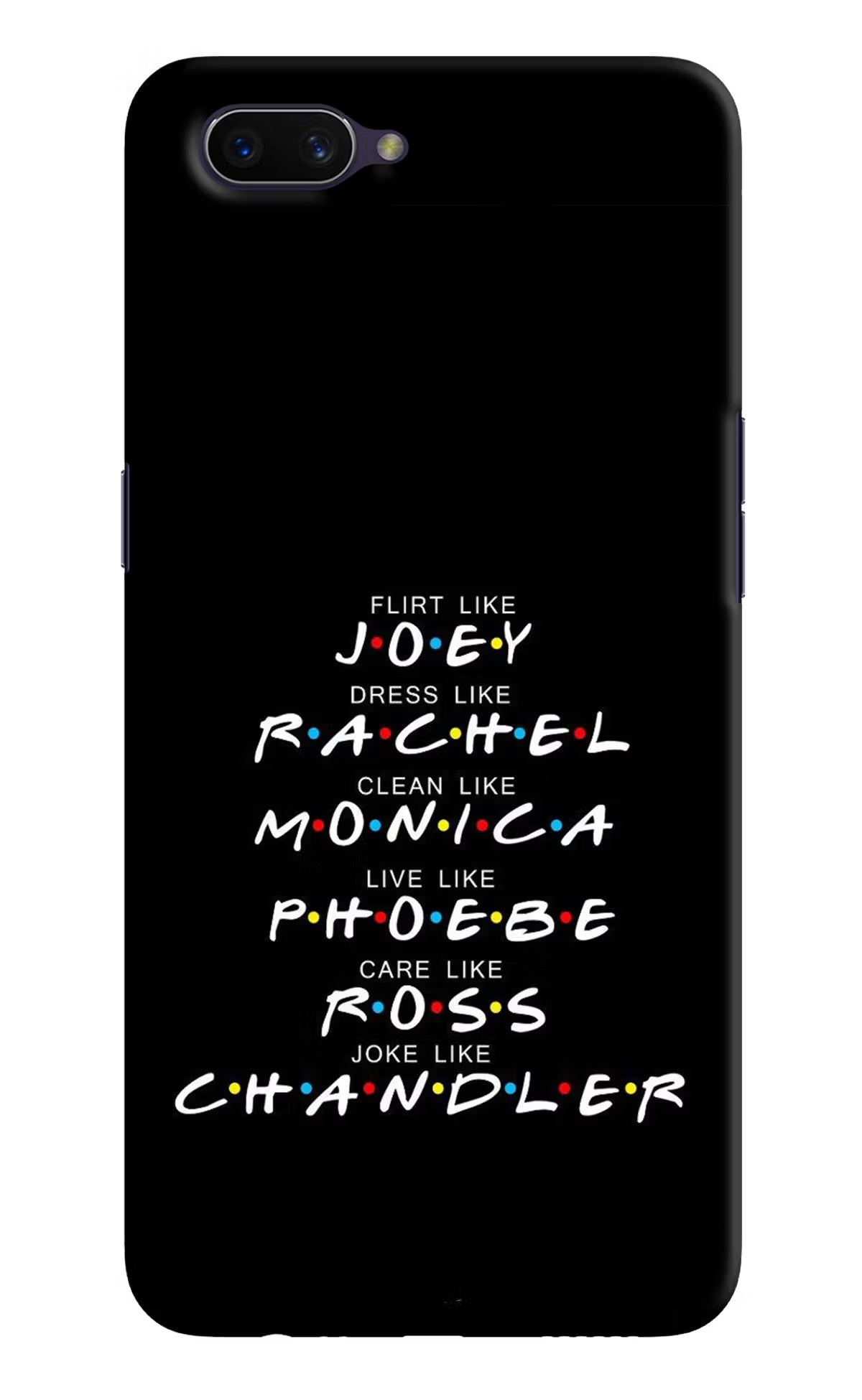 FRIENDS Character Oppo A3S Hard Case Back Cover by Casekaro