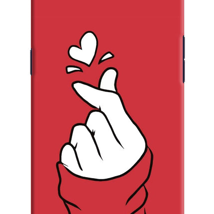Korean Love Sign Oppo A3S Hard Case Back Cover by Casekaro