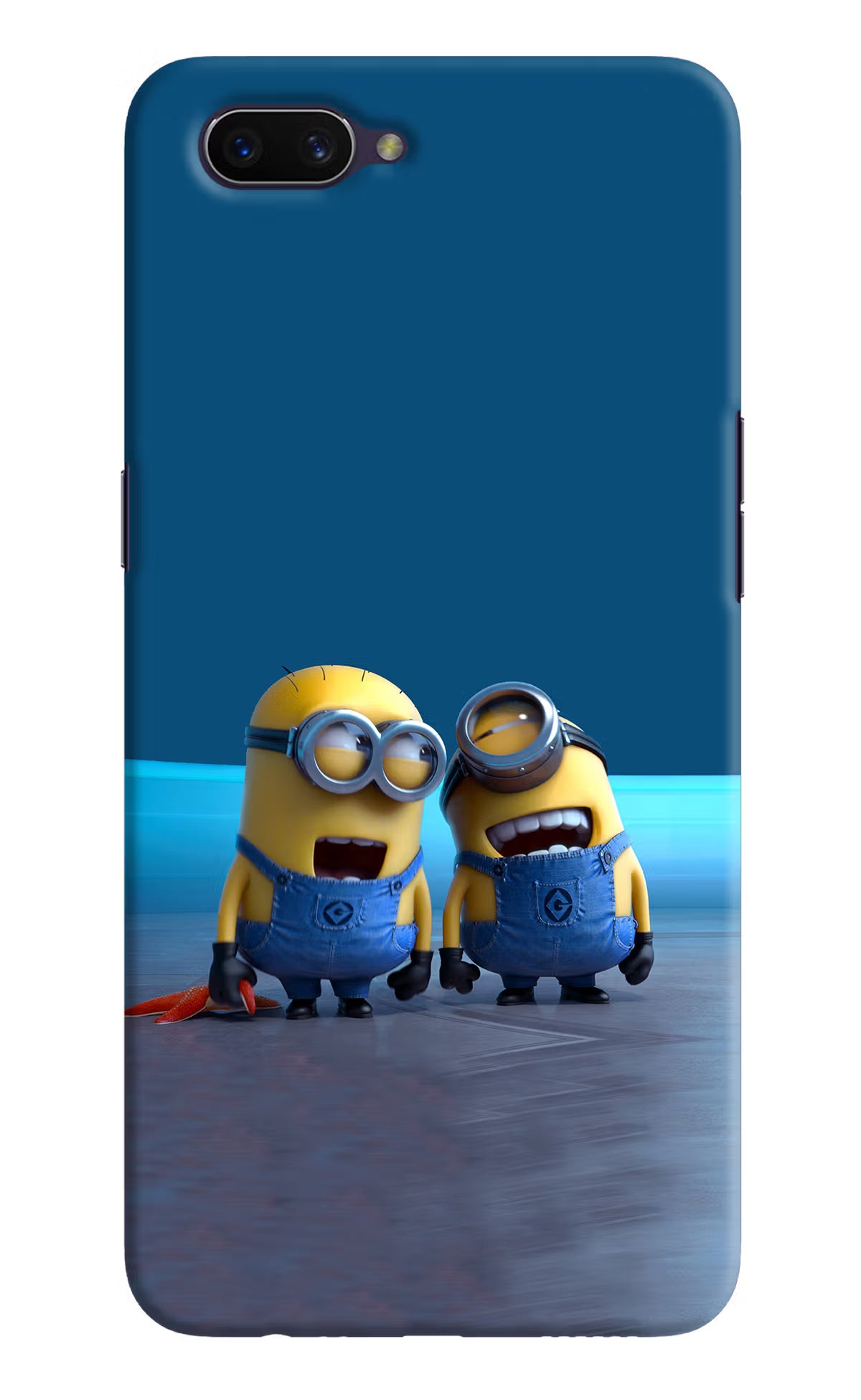 Minion Laughing Oppo A3S Hard Case Back Cover by Casekaro