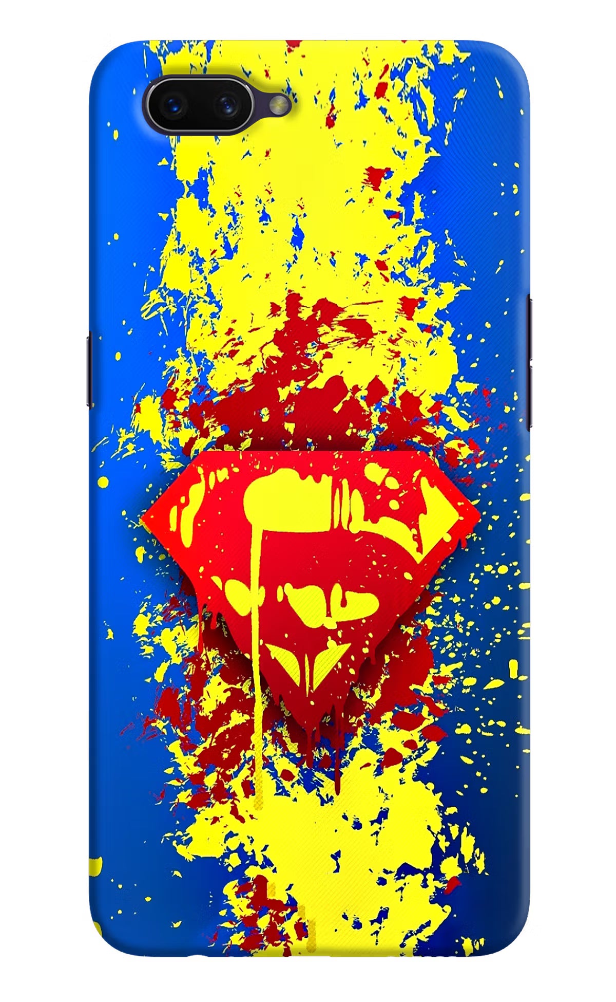 Superman logo Oppo A3S Hard Case Back Cover by Casekaro