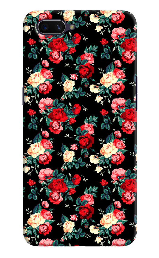 Rose Pattern Oppo A3S Hard Case Back Cover by Casekaro