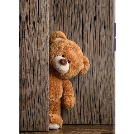 Teddy Wooden Oppo A3S Hard Case Back Cover by Casekaro
