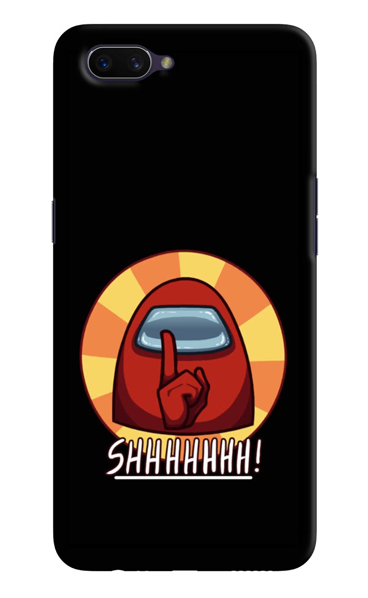 Among Us Shhh! Oppo A3S Hard Case Back Cover by Casekaro