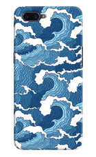 Blue Waves Oppo A3S Hard Case Back Cover by Casekaro