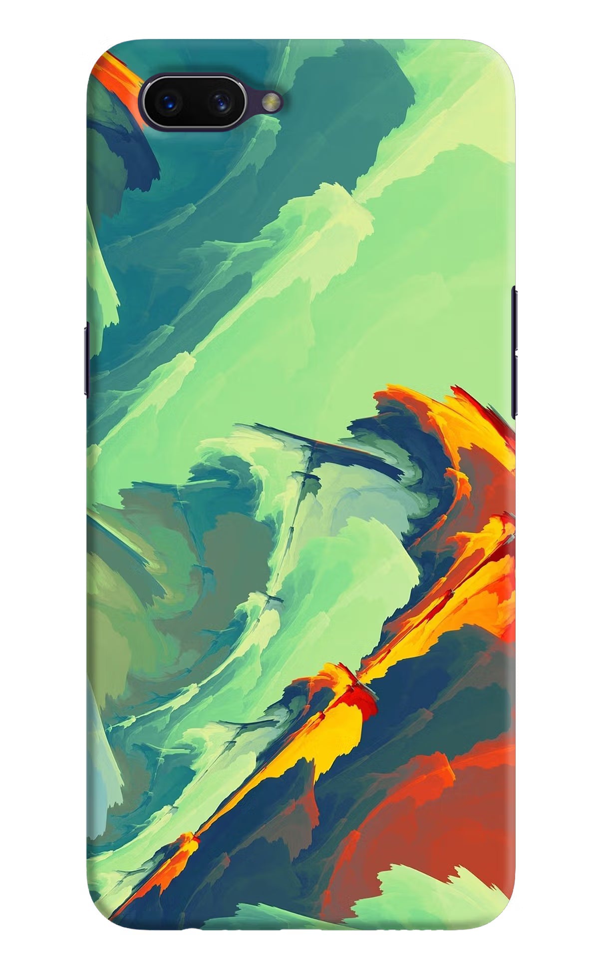 Paint Art Oppo A3S Hard Case Back Cover by Casekaro