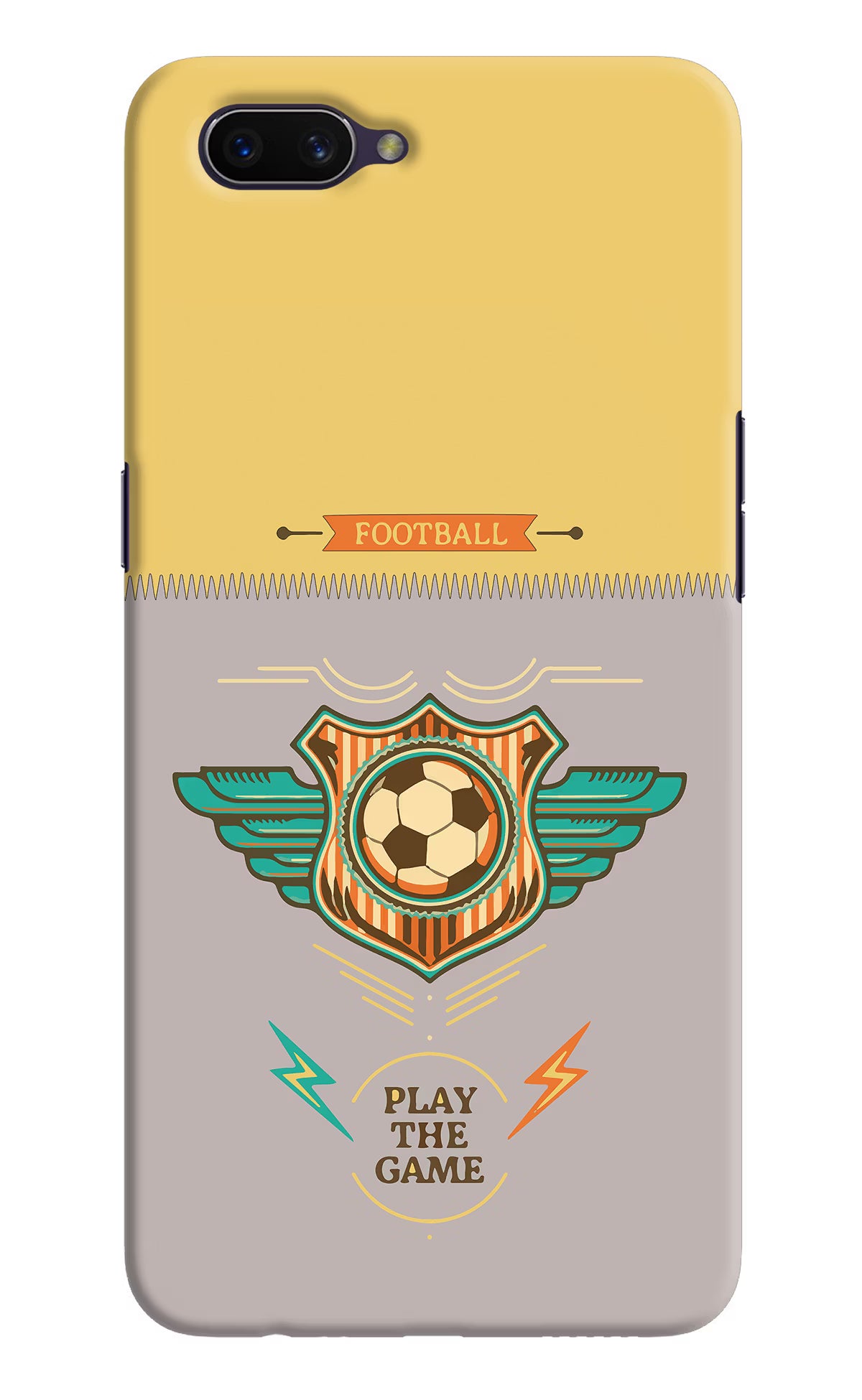 Football Oppo A3S Hard Case Back Cover by Casekaro