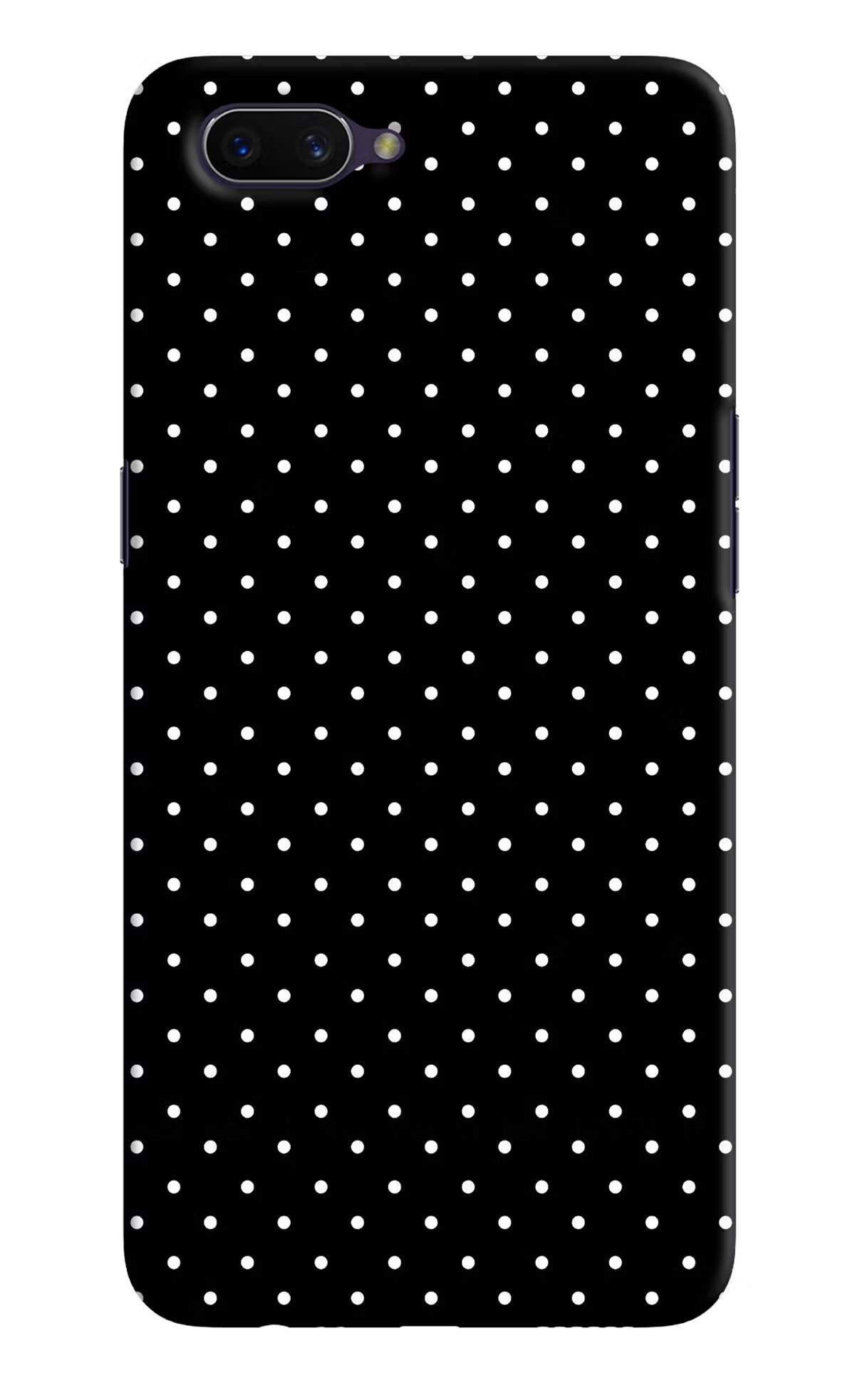 White Dots Oppo A3S Hard Case Back Cover by Casekaro