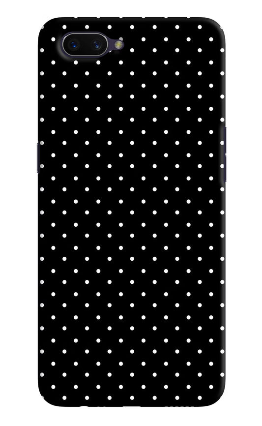 White Dots Oppo A3S Hard Case Back Cover by Casekaro