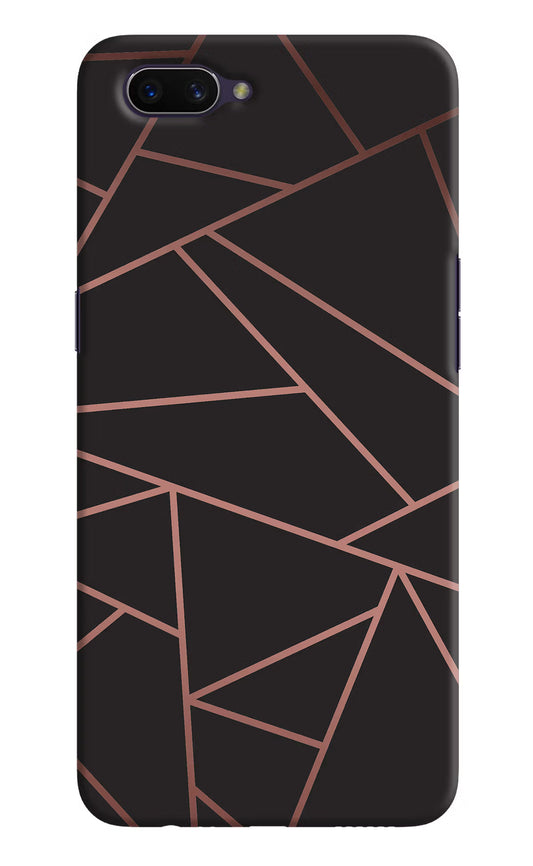 Geometric Pattern Oppo A3S Hard Case Back Cover by Casekaro