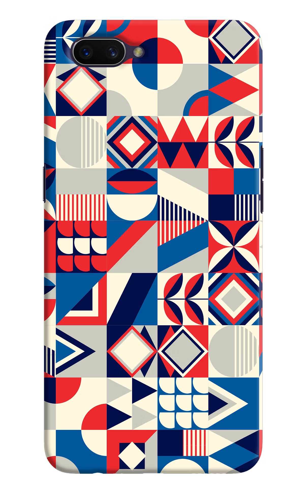 Colorful Pattern Oppo A3S Hard Case Back Cover by Casekaro