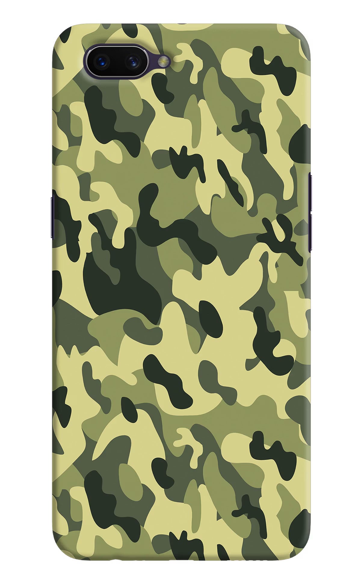 Camouflage Oppo A3S Hard Case Back Cover by Casekaro
