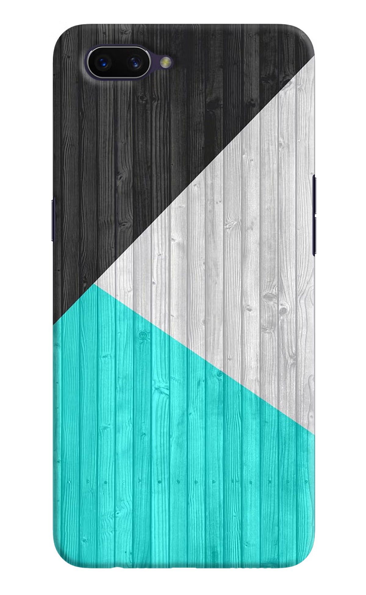 Wooden Abstract Oppo A3S Hard Case Back Cover by Casekaro