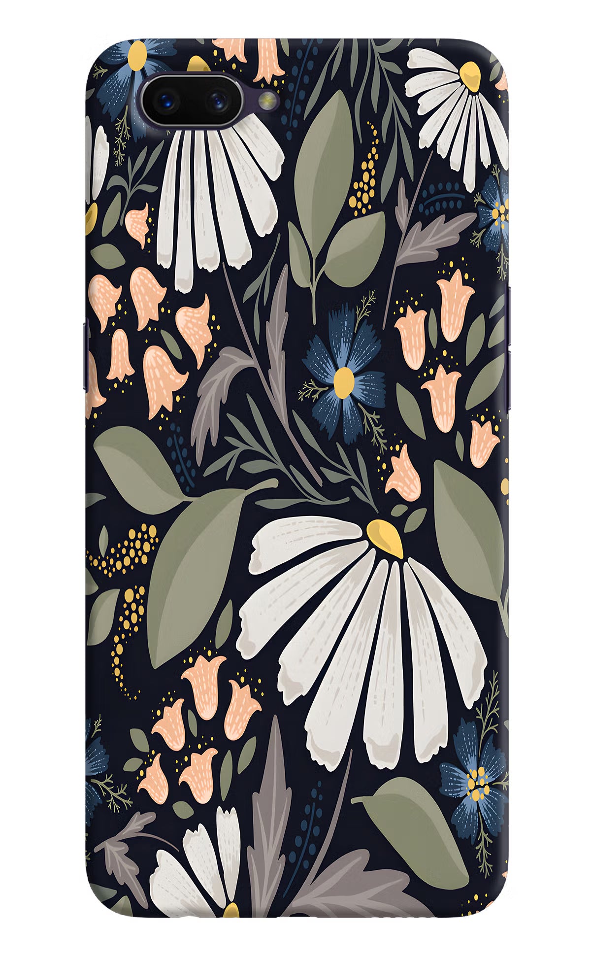 Flowers Art Oppo A3S Hard Case Back Cover by Casekaro