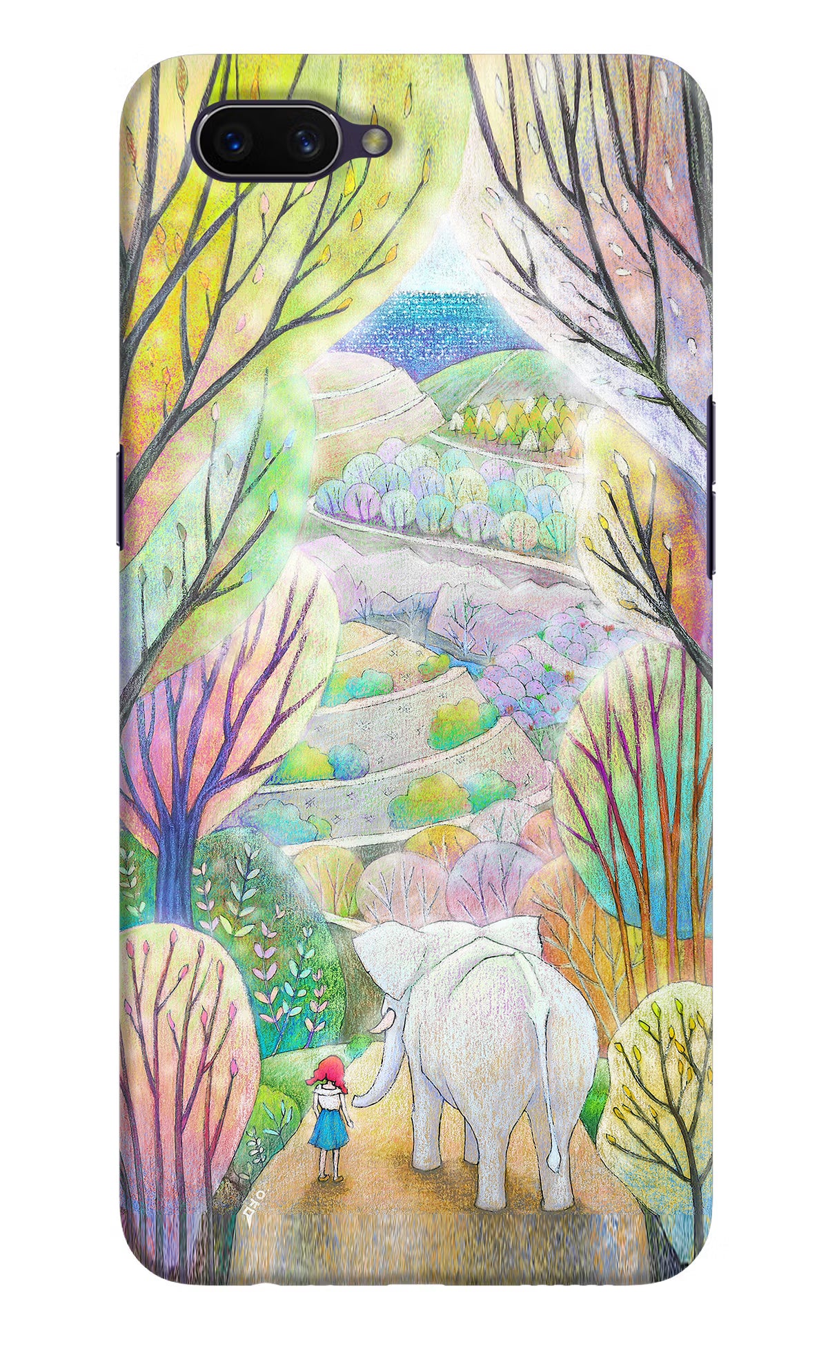 Nature Painting Oppo A3S Hard Case Back Cover by Casekaro