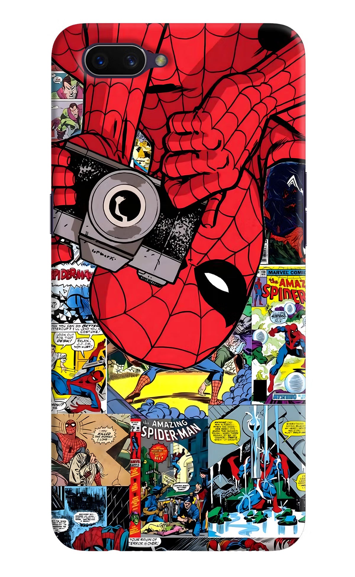 Spider Man Oppo A3S Hard Case Back Cover by Casekaro