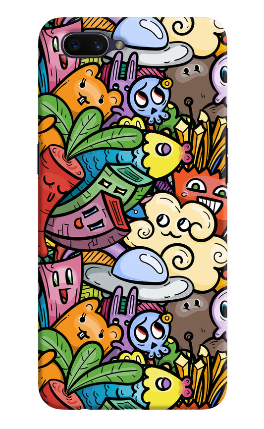 Veggie Doodle Oppo A3S Hard Case Back Cover by Casekaro