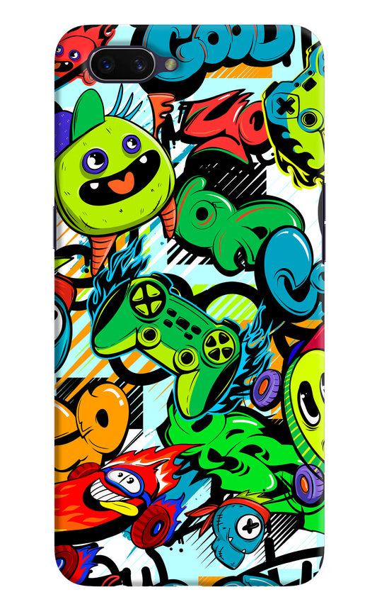 Game Doodle Oppo A3S Hard Case Back Cover by Casekaro