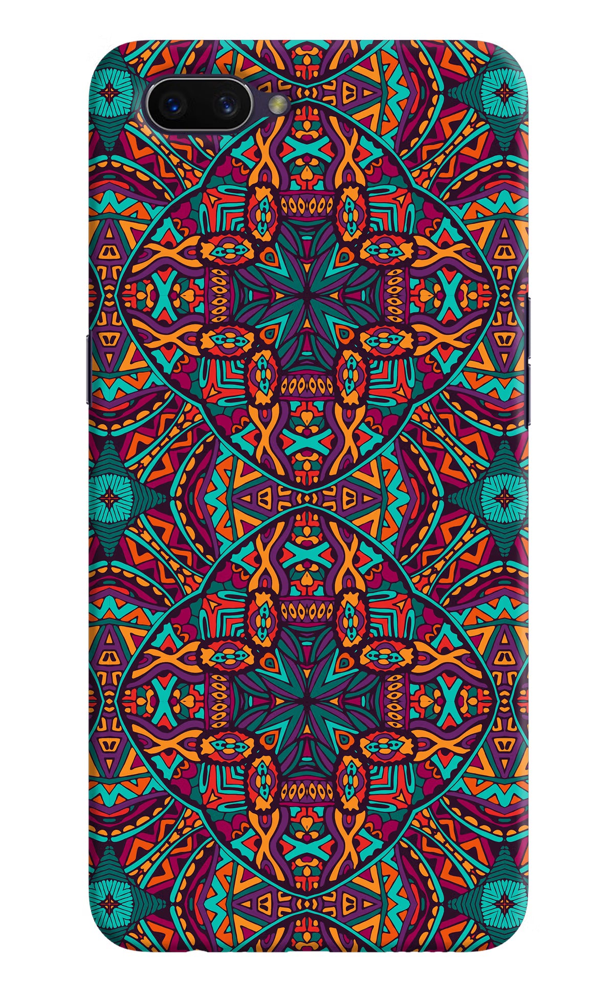 Colour Mandala Oppo A3S Hard Case Back Cover by Casekaro