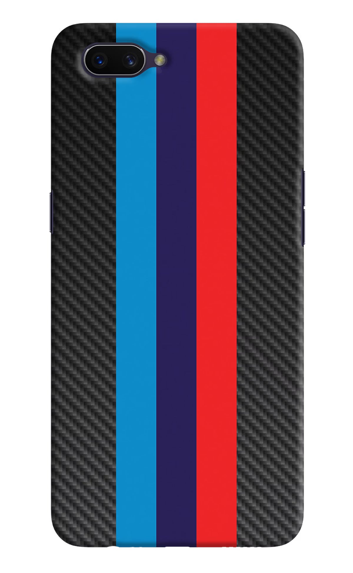 BMW Stripes Pattern Oppo A3S Hard Case Back Cover by Casekaro