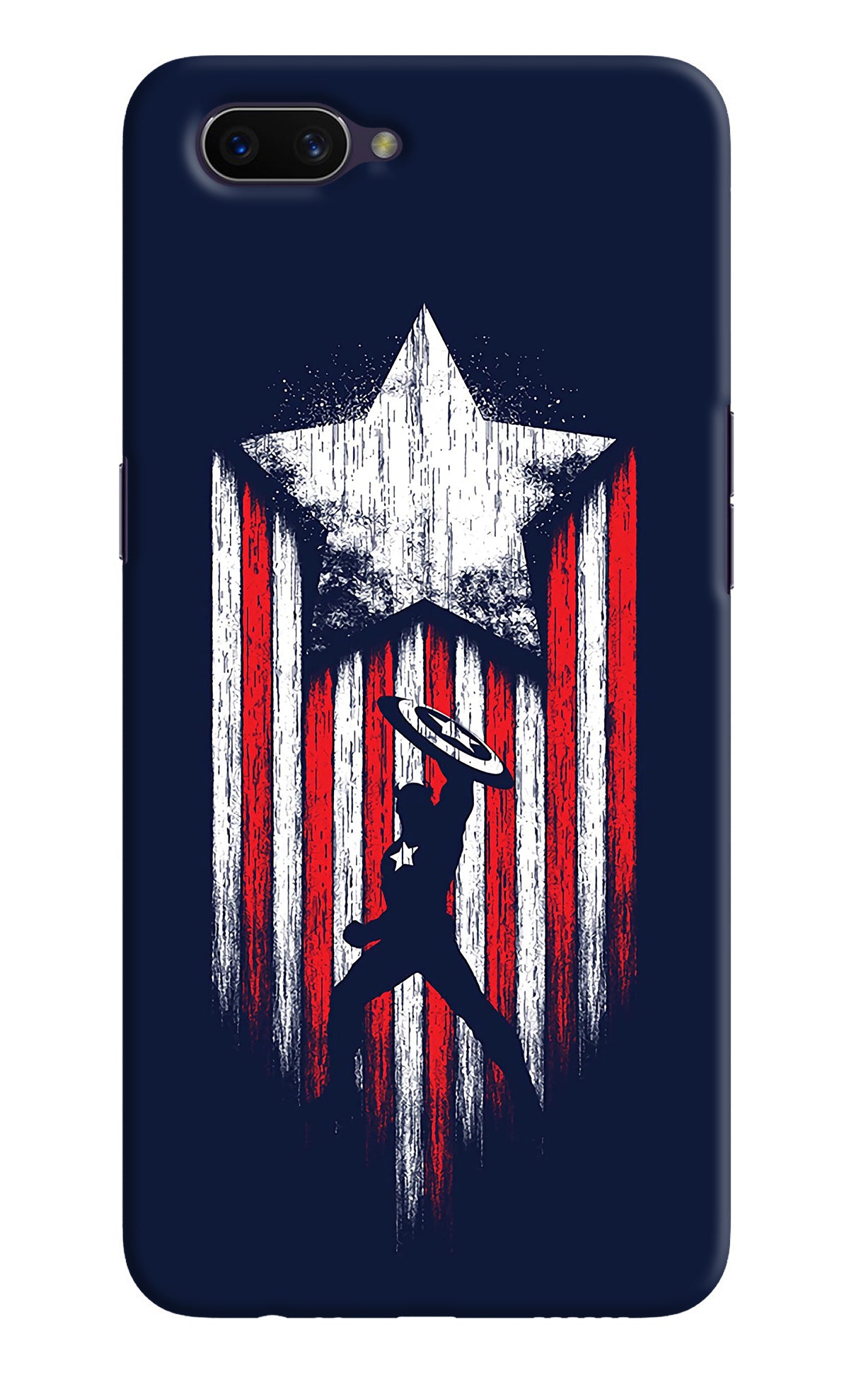 Captain America Marvel Art Oppo A3S Back Cover