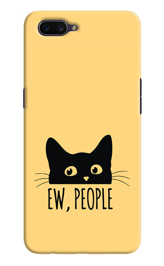 Ew People Catitude Oppo A3S Hard Case Back Cover by Casekaro
