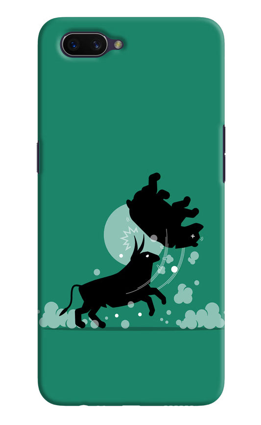 Bull Conqueror Oppo A3S Hard Case Back Cover by Casekaro
