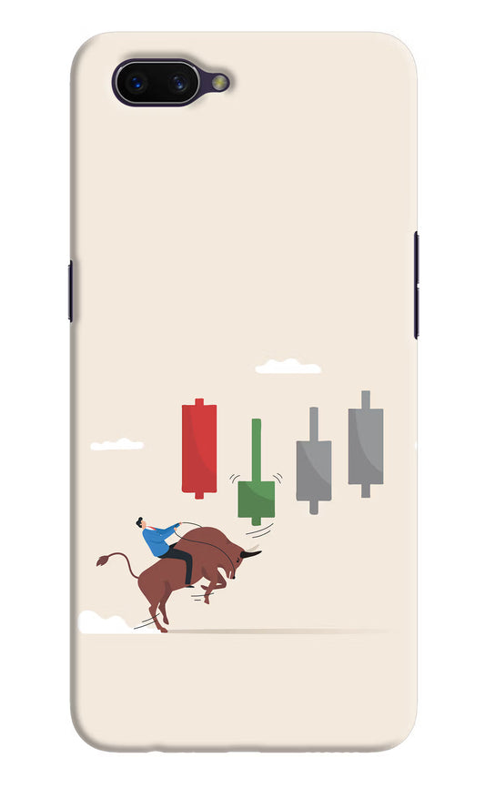 Bull Trading Momentum Oppo A3S Hard Case Back Cover by Casekaro