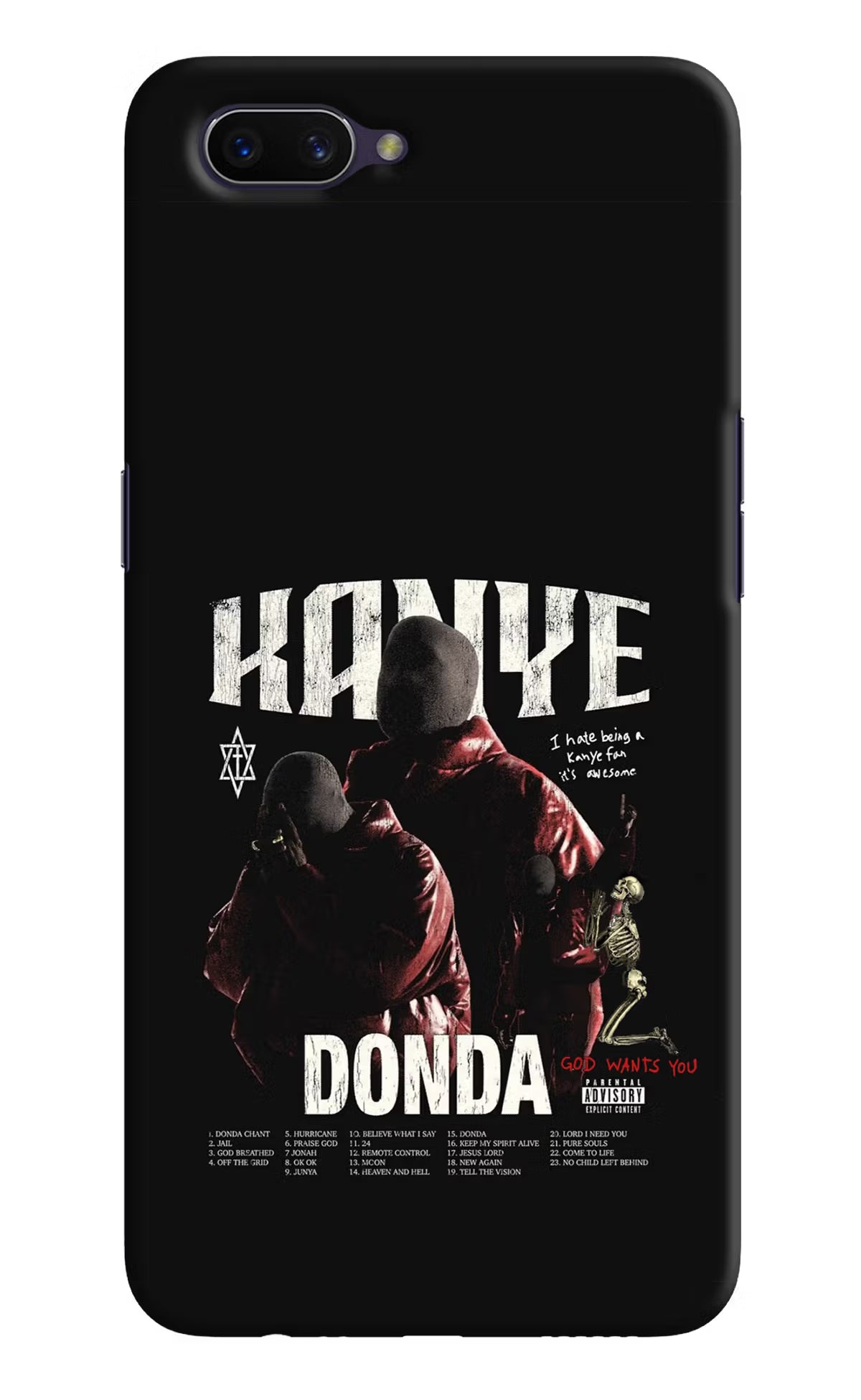 Donda Kanye West Oppo A3S Hard Case Back Cover by Casekaro