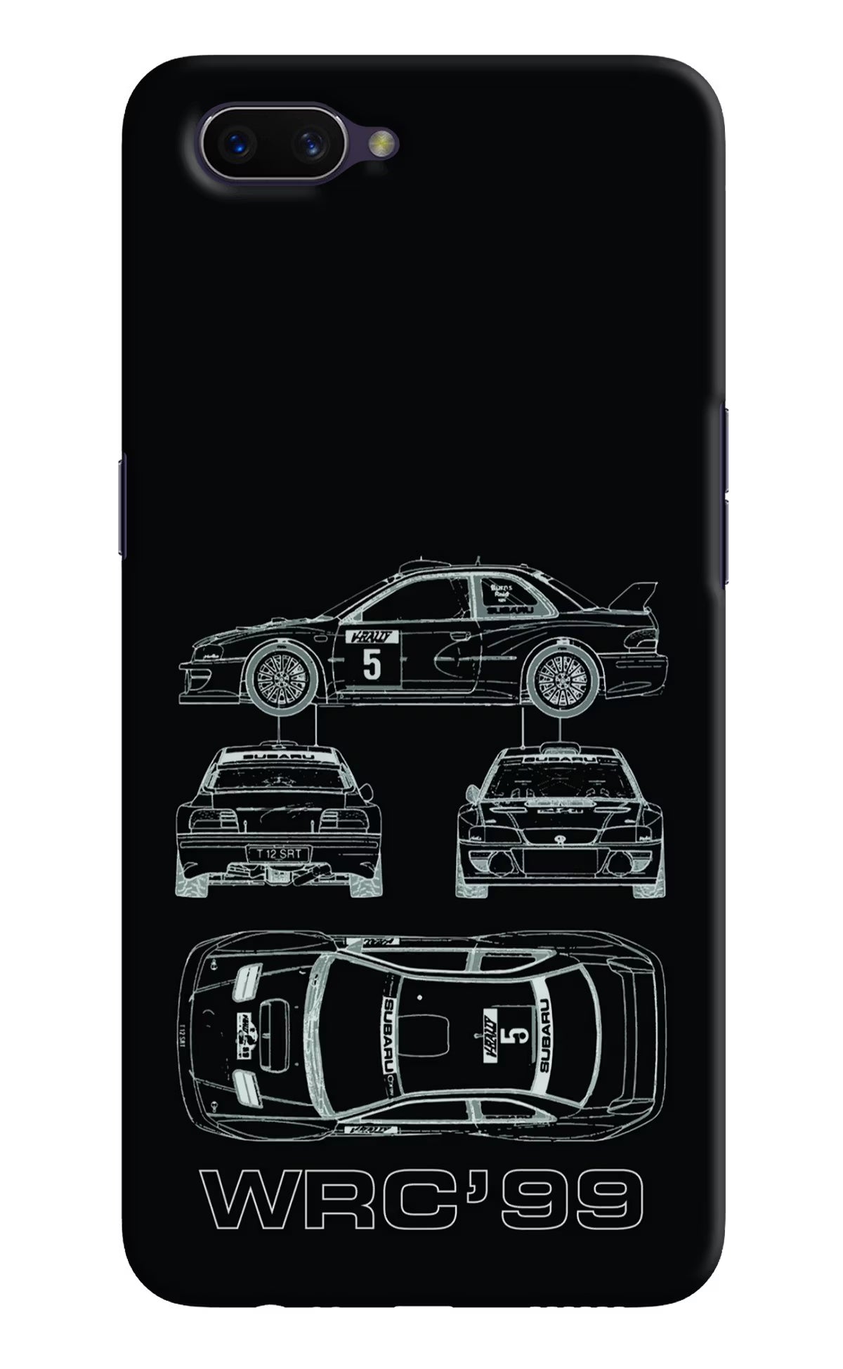 WRC'99 Oppo A3S Hard Case Back Cover by Casekaro
