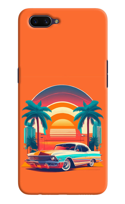 Palm Drive 80s Oppo A3S Hard Case Back Cover by Casekaro