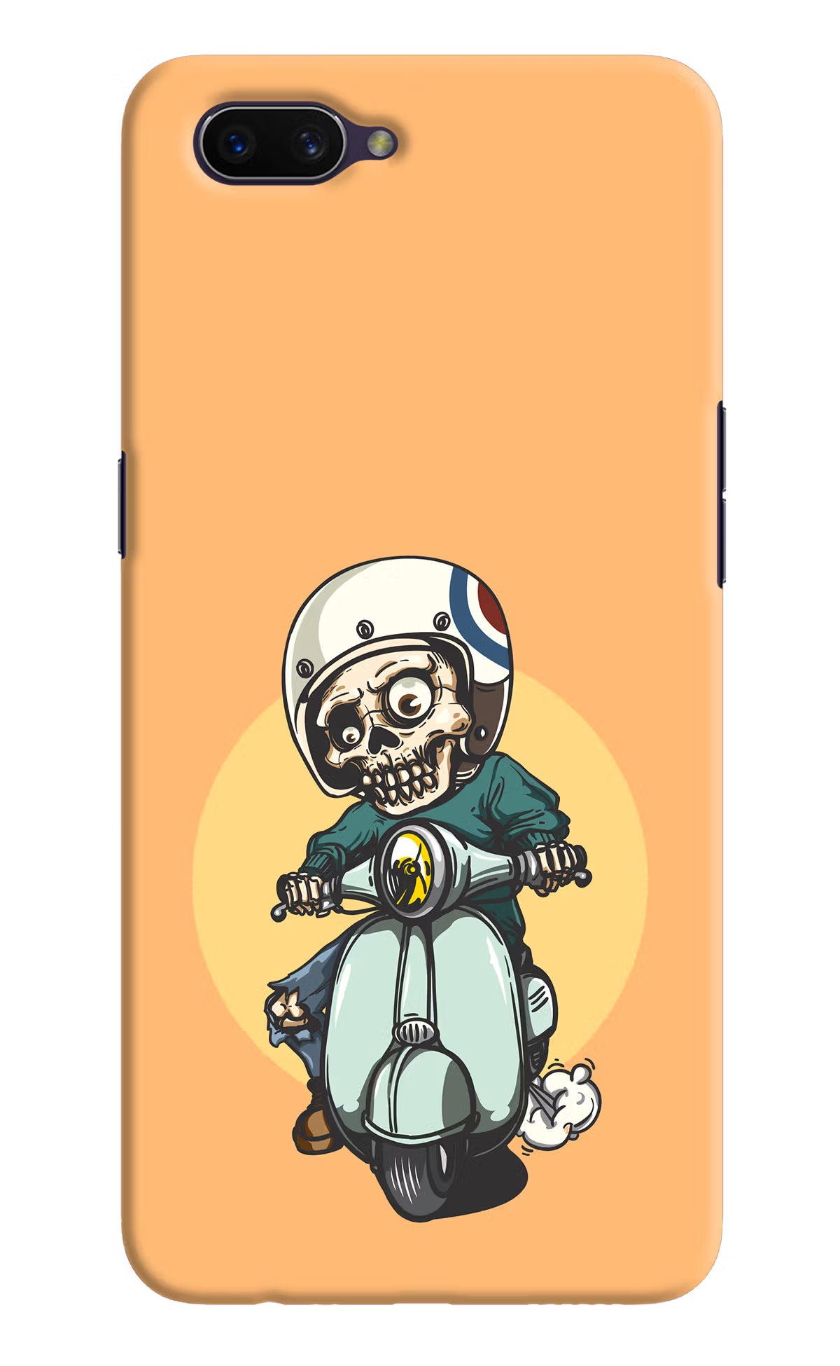 Undead Biker Oppo A3S Hard Case Back Cover by Casekaro