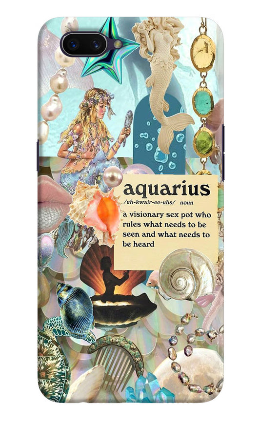 Aquarius Zodiac Oppo A3S Hard Case Back Cover by Casekaro
