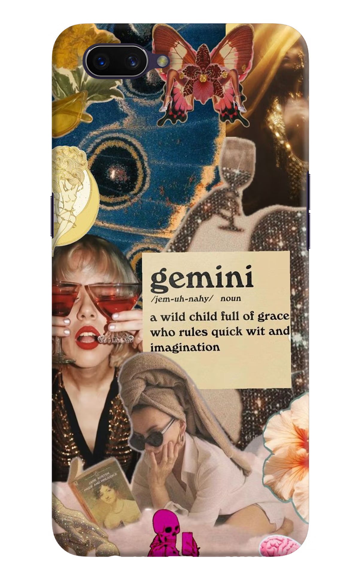 Gemini Zodiac Oppo A3S Hard Case Back Cover by Casekaro