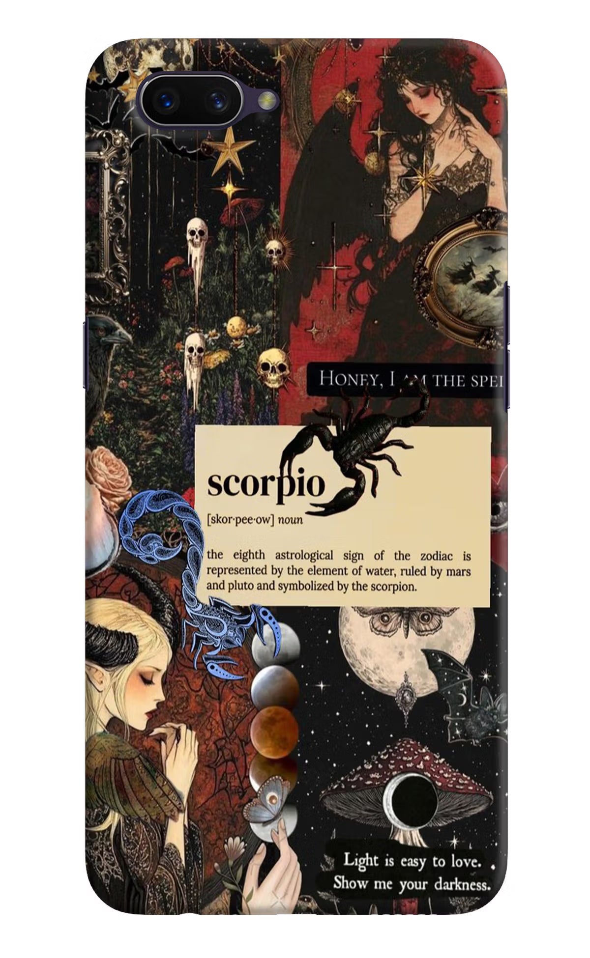 Scorpio Zodiac Oppo A3S Hard Case Back Cover by Casekaro